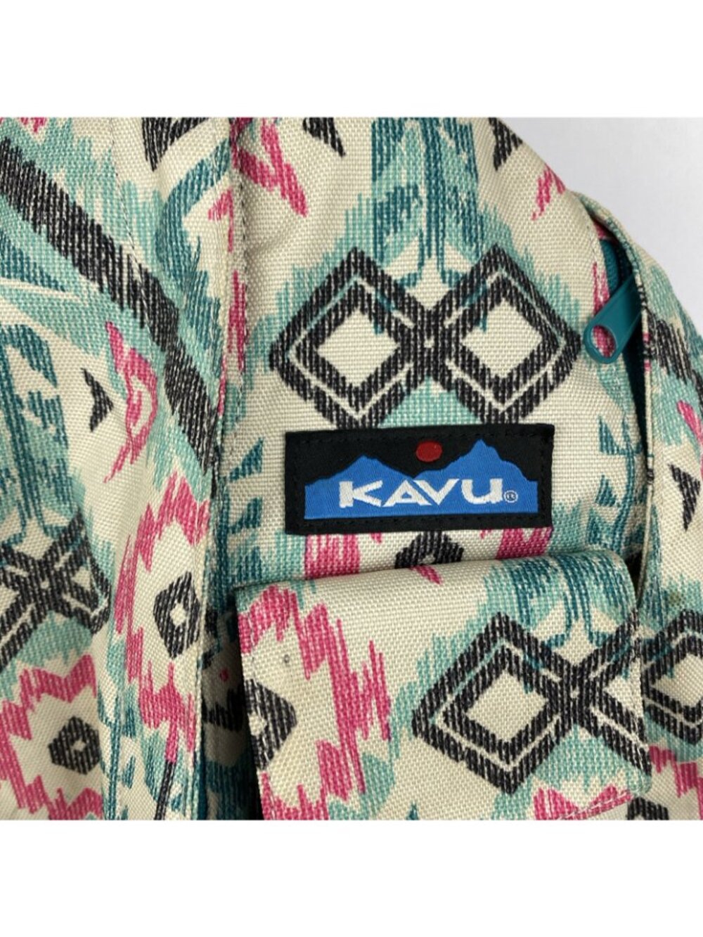 KAVU Island IKAT RARE HTF ROPE BAG MESSENGER SLING CROSSBODY Limited - Picture 2 of 3